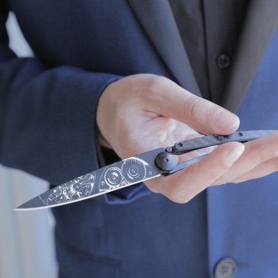 Couteau - GARDE TEMPS/CARBONE - DEEJO