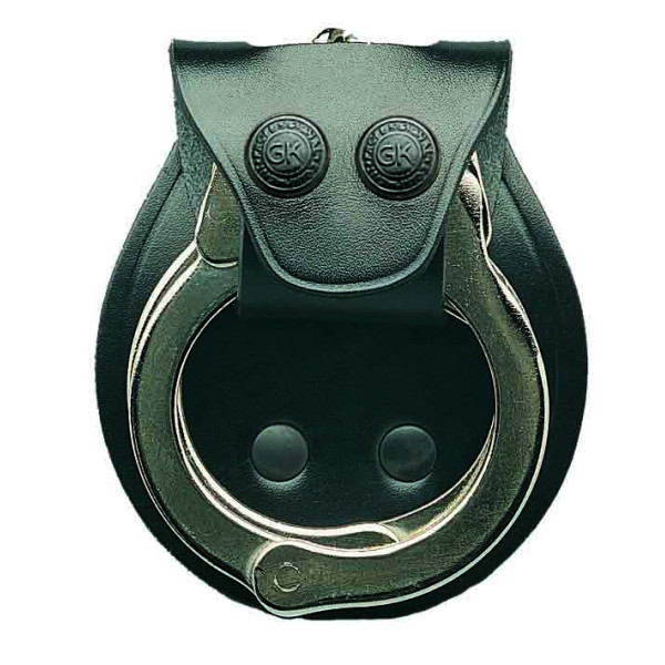 Porte menottes - Cuir - Noir - GK