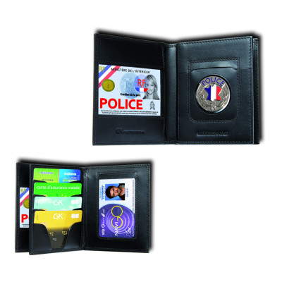 Porte carte - Horizontal - 3 Volets - Cuir - GK