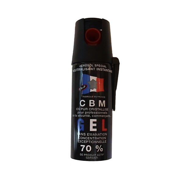 Aérosol de defense - CS - Gel - 50 ml - Diam 33 mm - LE PROTECTEUR