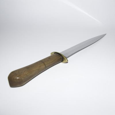 Couteau artisanal de chasse - Dague - Hêtre -  LOTHARFORGE