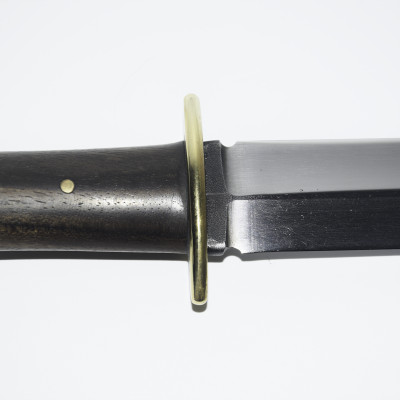 Couteau artisanal de chasse - Dague - Noyer  - LOTHARFORGE