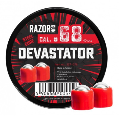 Munitions acier - 40 pièces - Pour T4E HDR68 - DEVASTATOR