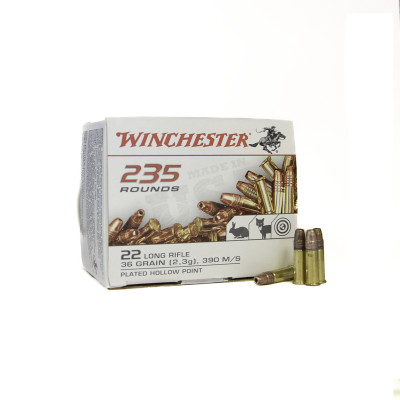 Munitions - SUPER-X LHP COPPER PLATED - Cal .22 - WINCHESTER