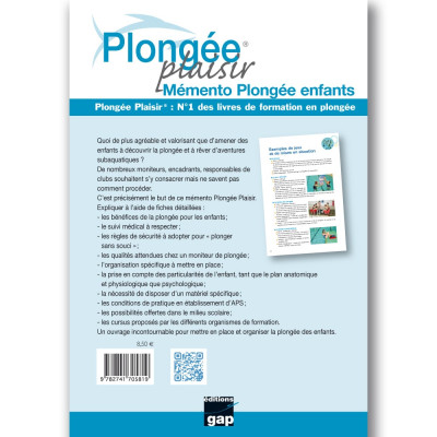 Plongée Plaisir - MEMENTO Plongée Enfants - EDITIONS GAP
