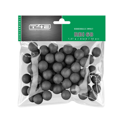 Sachet de 50 billes caoutchouc - Noyau acier - Cal 68 - T4E - UMAREX