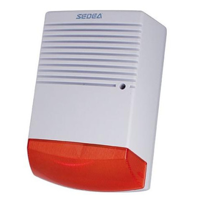 Sirène extérieure avec flash - Factice