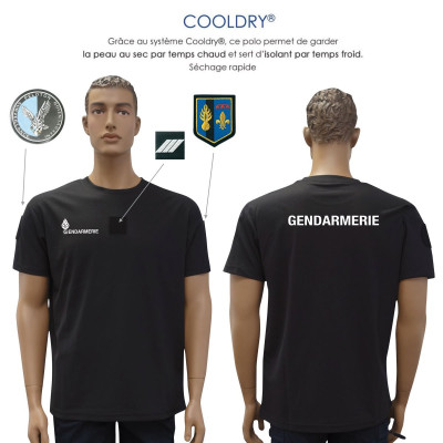 T-Shirt - Gendarmerie - Cool Dry - PATROL EQUIPEMENT