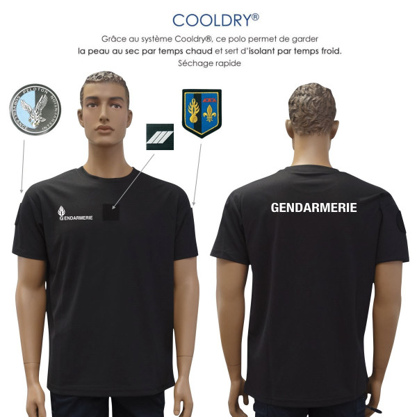 T-Shirt - Gendarmerie - Cool Dry - PATROL EQUIPEMENT