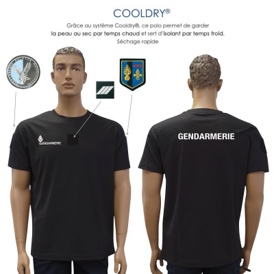 T-Shirt - Gendarmerie - Cool Dry - PATROL EQUIPEMENT