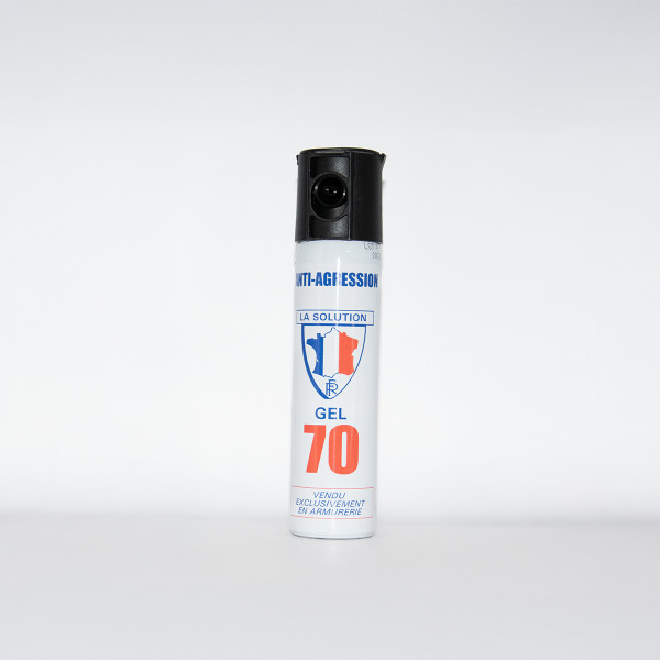 Aérosol de défense - CS - Gel - 75 ml - Diam 33 mm - LE PROTECTEUR