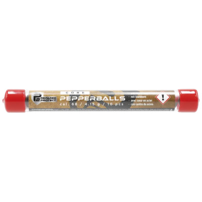 Tube de 10 billes - OC/billes acier - Cal .68 - T4E - UMAREX