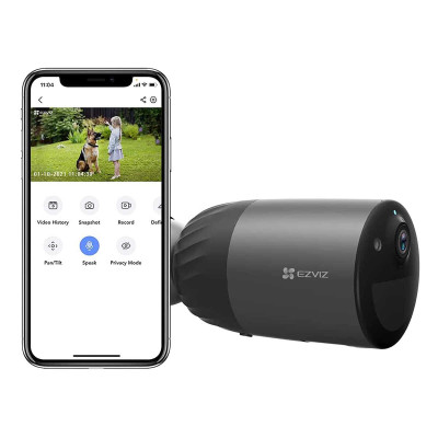 Caméra autonome* extérieure - 2K+ - Wi-Fi 2,4 GHz - EZVIZ