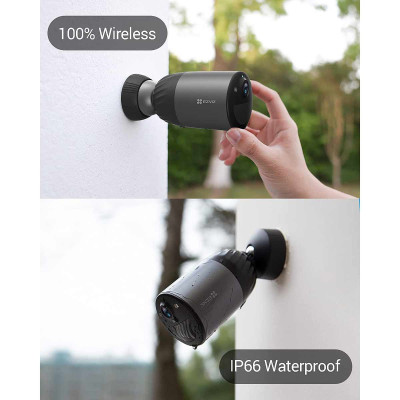 Caméra autonome* extérieure - 2K+ - Wi-Fi 2,4 GHz - EZVIZ