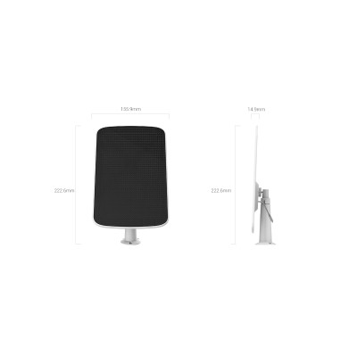 Panneau solaire pour caméra EZ/BC1C et EZ/HB82K+ - USB-C- EZVIZ