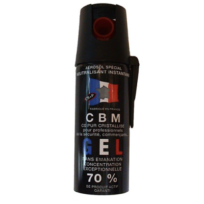 Aérosol de defense - CS - Gel - 50 ml - Diam 33 mm - LE PROTECTEUR