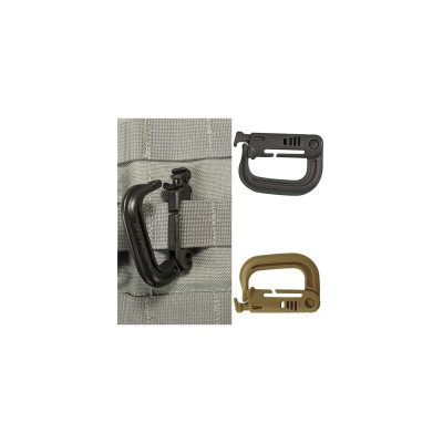 Mousqueton attache MOLLE - Noir - PATROL EQUIPEMENT