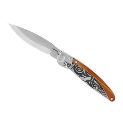 Couteau - Décor Tribal - Manche bois de rose - K2