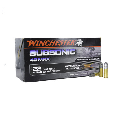 Munitions - SUBSONIC Cal .22 LR - WINCHESTER