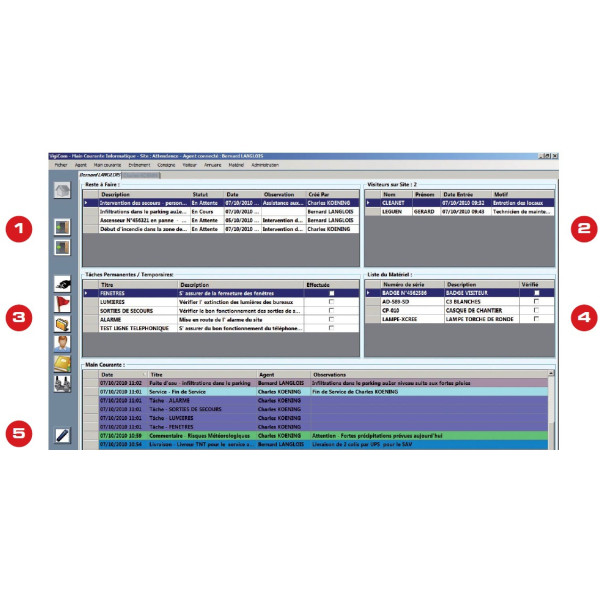 Logiciel de main courante - VIGICOM