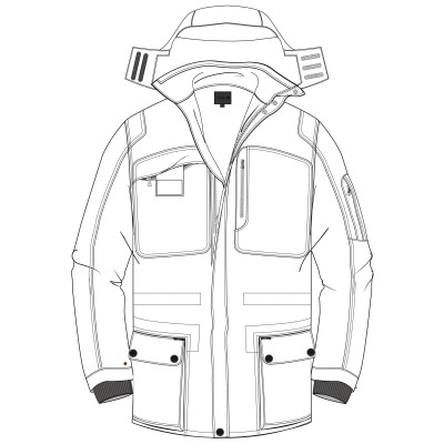 Parka - WINTER PRO - Noir - TOE CONCEPT