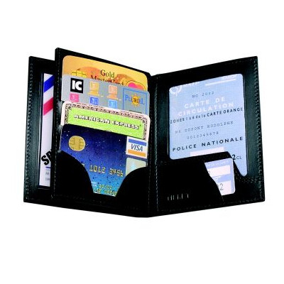 Porte carte - Horizontal - 3 Volets - Cuir - GK
